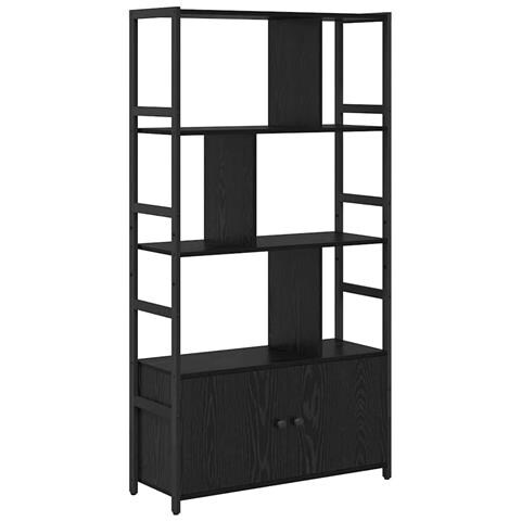Libreria Rovere nero 80 x 30 x 155.5 cm Legno multistrato - Foto 1
