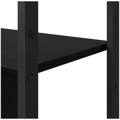 Libreria Rovere nero 80 x 30 x 155.5 cm Legno multistrato - Foto 9