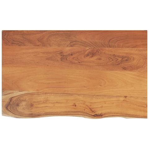 Piano Bagno 100x60x3,8 cm Rettangolare Legno Massello di Acacia - Foto 1