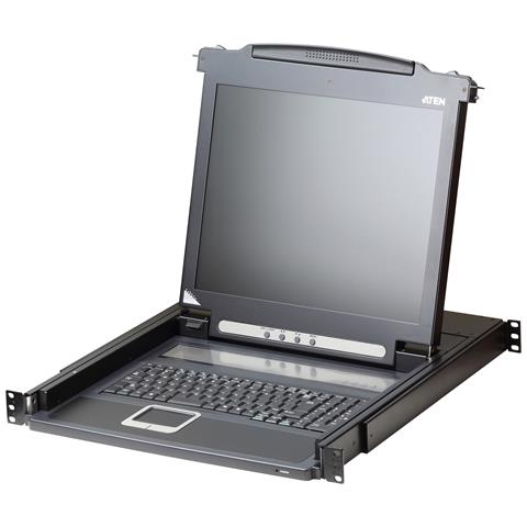 CL1000M console a rack 43,2 cm (17") 1280 x 1024 Pixel Metallo, Plastica Nero 1U - Foto 1