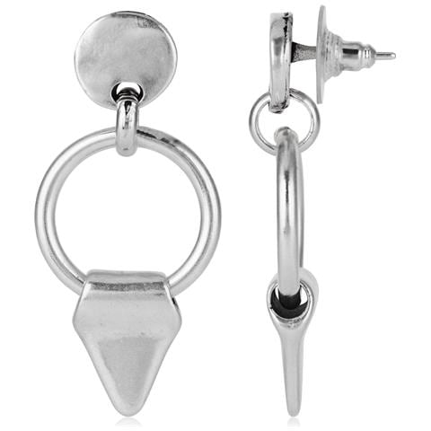 Orecchini A Cerchio E Triangolo In Argento Di Gloria Mag - Foto 1