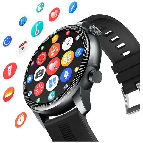 Smartwatch Sport Bluetooth Impermeabile Ip67 Con Monitoraggio Della Salute, Nero - Foto 5