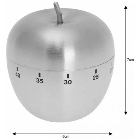 Timer da cucina meccanico a forma di mela KH-3133 - Foto 4