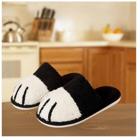Pantofole Calde E Accoglienti Per La Casa Di Coppia - Calzature Unisex Antiscivolo Per Interni Black M - Foto 6