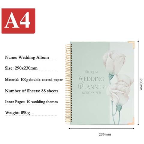 Agenda Per Matrimonio Tulipano - Organizza Il Tuo Giorno Speciale Con Stile - Foto 2