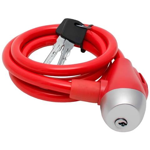 Cavo Antifurto In Acciaio Con Chiave E Guaina In Pvc Per Biciclette E Monopattini - Foto 1