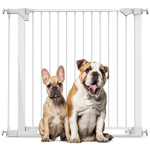 Bettacare Cancelletto Per Cani Safestep, Bianco, 103cm - 110cm, Passaggio Extra Basso, Apertura Extra Larga Di 81cm - Foto 1