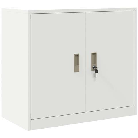 Armadio Bianco 80 x 40 x 70 cm Acciaio - Foto 1