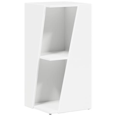 Mensola laterale Bianco 33 x 32 x 70,5 cm Legno multistrato - Foto 1
