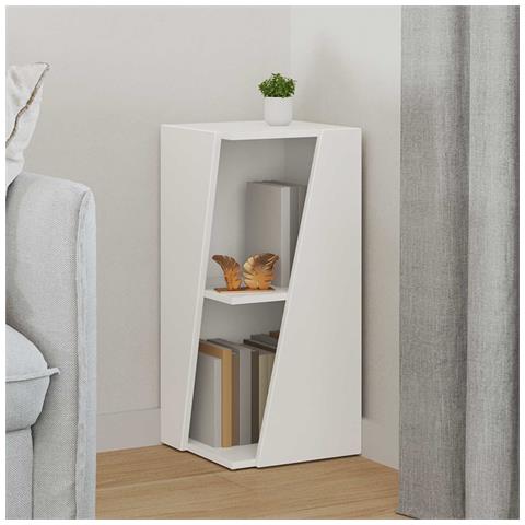 Mensola laterale Bianco 33 x 32 x 70,5 cm Legno multistrato - Foto 2