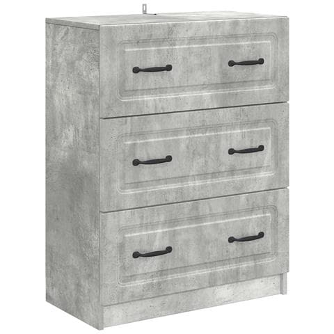 Mobile con Cassetti Grigio Cemento 66 x 34,5 x 87 cm - Foto 1