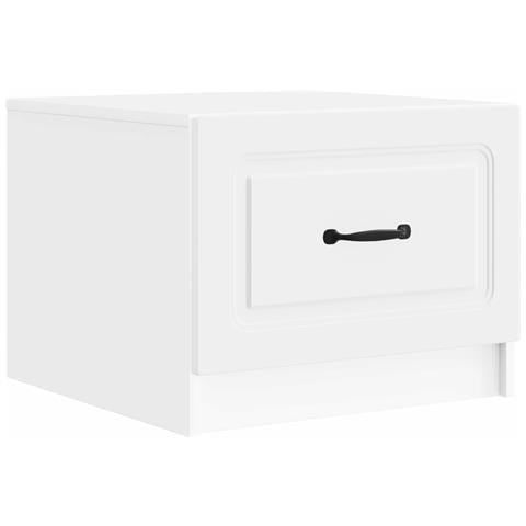 Tavolino da salotto Bianco 49 x 50 x 37 cm Legno ingegnerizzato - Foto 1