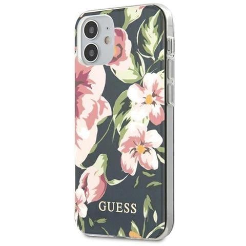 Guess Guhcp12simlfl03 Iphone 12 Mini 5,4 Blu Scuro /rosso N°3 Collezione Floreale - Foto 1