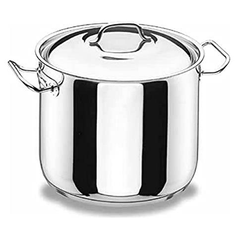 72125 - Padella super alta con coperchio professionale, 24 cm, in acciaio inox - Foto 1