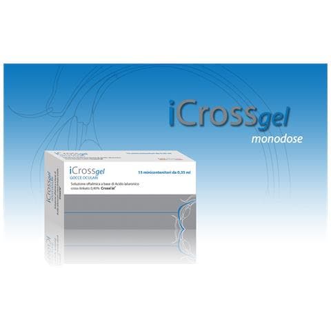Icross Gel Gocce Oculari Acido Ialuronico Cross-Linkato 0,4% 15 Monodose da 0,35 ml - Foto 1