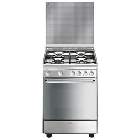 Cucine A Gas Con Forno Elettrico Smeg | Smeg Cucina A 6 Fuochi Gas ...