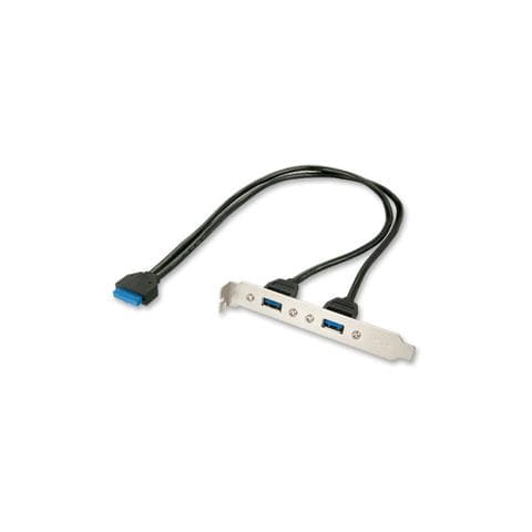 Cavo per trasferimento dati LINDY - USB / IDC - 40 cm - 2 x Tipo A Femmina USB - 1 x IDC Femmina IDE - Foto 1