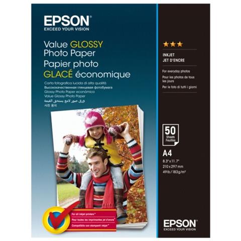 Value lucido Photo carta A 4, 50 fogli 183 g S 400036 - Foto 1