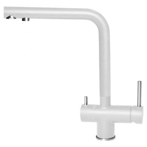 Miscelatore Filtrante Monocomando con canna girevole Tourmaline 22x32 cm Granitek Bianco 68 - Foto 2