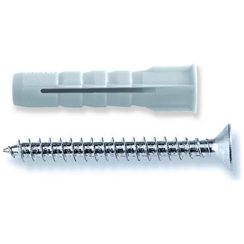 Tassello Nylon Con Vite 'uv' - Ø 8 X 40 Vite 5 X 50mm (140 Pz) - Foto 2