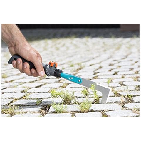 Raschiafughe GARDENA combisystem: Raschietto per la RIMOZIONE di muschio e di erbacce, lama in acciaio inox affilata e temprata su due Lati (892720)  - Foto 3