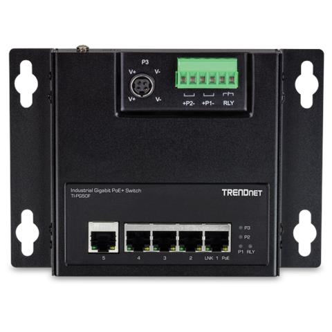 5-port Industrial Gigabit Poe+ Wall-mounted Front Access Switch In - Foto 2