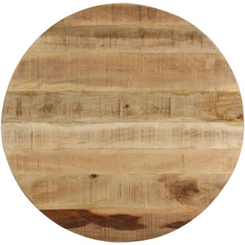 Tavolino da Caffè in Legno Massello Grezzo di Mango 65x32 cm - Foto 10