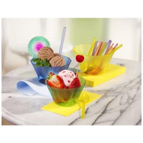 12170 66 Royal - Coppetta Per Gelato E Dessert, Ps, Rotonda, 300 Ml, Diametro 11 - 6,5 Cm, Colore: Verde - Foto 2