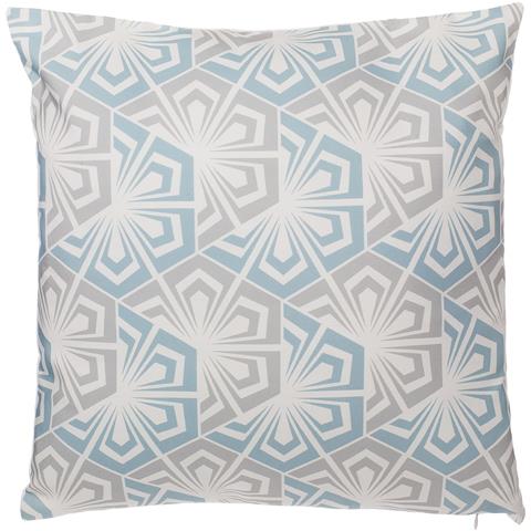 Set Di 2 Cuscini Motivo Geometrico Blu E Grigio 45 X 45 Cm Primrose - Foto 13