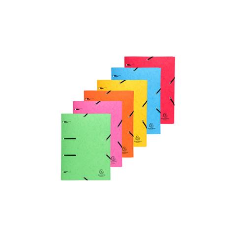 Cartellina 3 Lembi Forata C / elastico Colori Ass. Cartoncino Lustre' Punchy - Foto 1