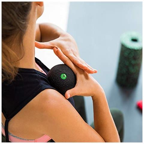 Brbbbk08c Nero Roll Palla Dal Massaggio Unisex - Adulto, Nero 8 X 8 X 8 Cm - Foto 5