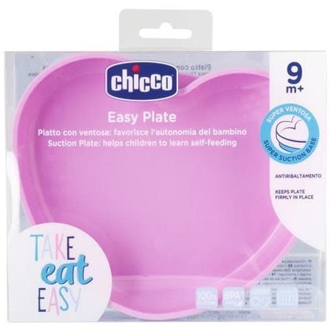 -piastra Cuore In Silicone Con Ventosa - Rosa - 9m + - Foto 1