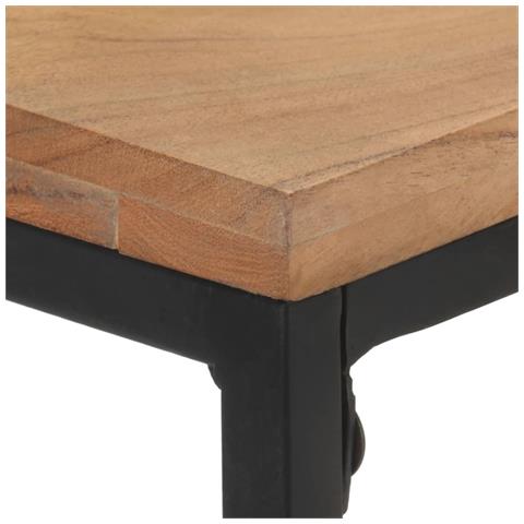 Tavolo Consolle 110x35x75 Cm In Legno Massello Di Acacia - Foto 2