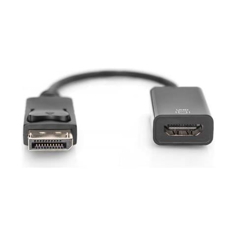 Dp - Hdmi Cable 0.2m Black Dp - Hdmi Type A M / F Hdmi 2.0 - Foto 3