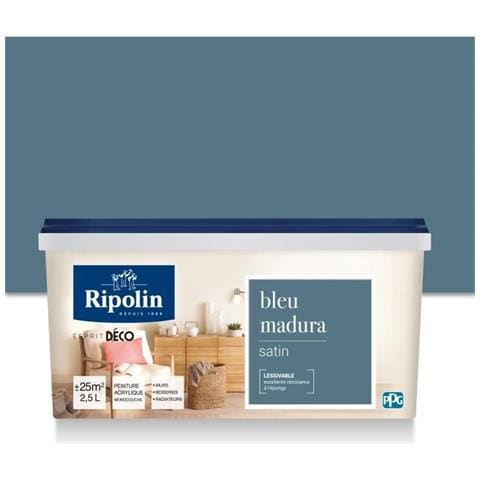 Pittura Murale Tutti I Pezzi, - Blue Madura Satin, 2.5l - Foto 1