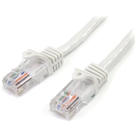 Cavo di rete CAT 5e - Cavo Patch Ethernet RJ45 UTP Bianco da 3m antigroviglio - Cavo RJ45 M / M Cat 5e - Foto 1