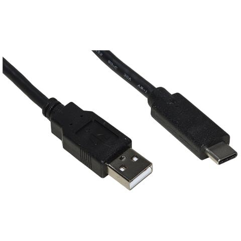 Cavo Usb 2.0 "a" Maschio Tipo C Mt 1 Colore Nero Pvc Nichel Plating Black 28+24awg Bc Conductor - Foto 1