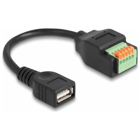 66062 Cavo Usb 0,15 M Usb 2.0 Usb A Nero - Foto 1
