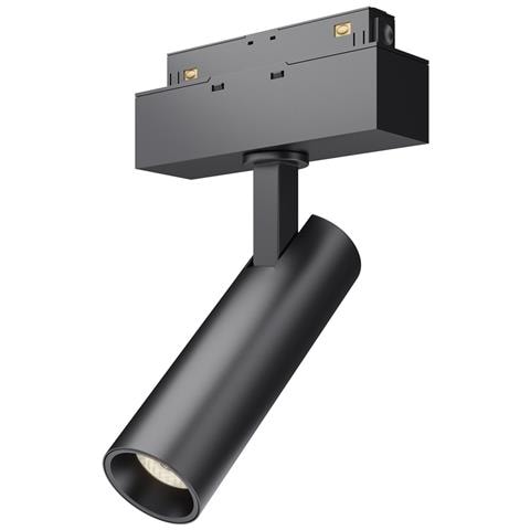 Faretto Focus Led Per Binario Moderno Alluminio Nero Luce Naturale 7w - Foto 1