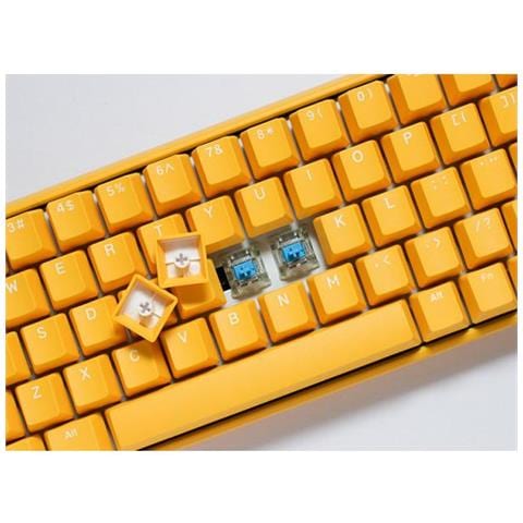 Tastiera Gaming Mini One 3 con LED RGB - MX-Clear Tedesco Giallo - Foto 3