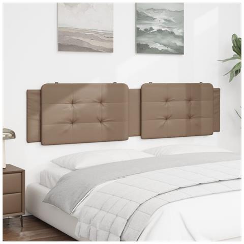 Cuscino Testiera Cappuccino 200 Cm In Similpelle - Foto 3