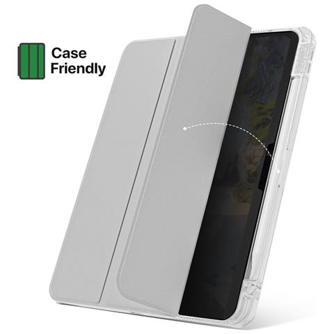 Proteggischermo Per Ipad Air 11' 2024 Antispia Antigraffio Magnetico, Nero Transparente - Foto 5