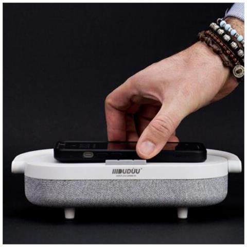 Speaker Bluetooth 10W Lampada per PC /Smartphone Colore Bianco - Foto 2