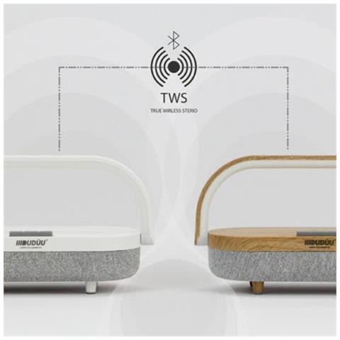 Speaker Bluetooth 10W Lampada per PC /Smartphone Colore Bianco - Foto 3