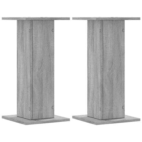 Supporti Altoparlanti 2 Pz Grigio 30x30x40 Cm In Multistrato - Foto 2