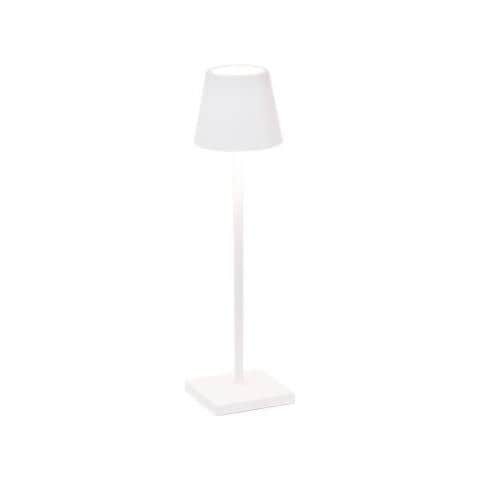 Lampada A Led Da Tavolo Poldina Pro Micro Bianca Ricaricabile E Dimmerabile Con Batteria Fino A 12 Ore - Foto 1