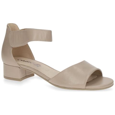 Beige Nappa Elegant Open Sandals Sandali Pelle Scarpe Donna Beige Eu 37, 9-28212-20-402 - Foto 2