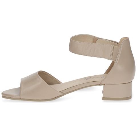 Beige Nappa Elegant Open Sandals Sandali Pelle Scarpe Donna Beige Eu 37, 9-28212-20-402 - Foto 3