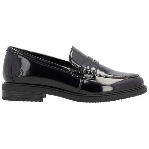 Black Elegant Closed Ladies Shoes Mocassino Pelle Scarpe Donna Nero Eu 37, D1u01-00 - Foto 3