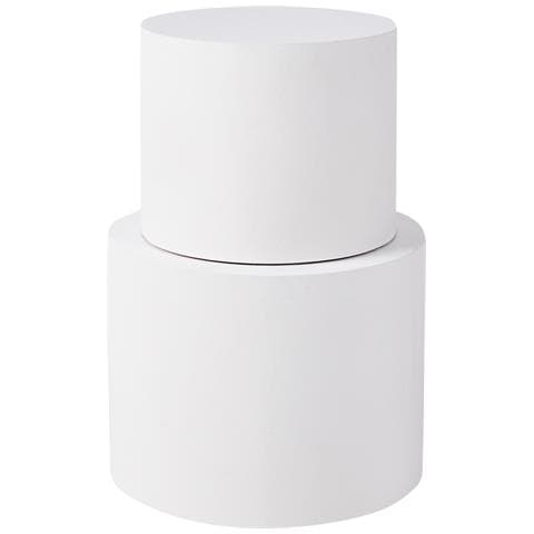 Set Di 2 Tavolini Da Caffè Manti Bianco - Foto 2